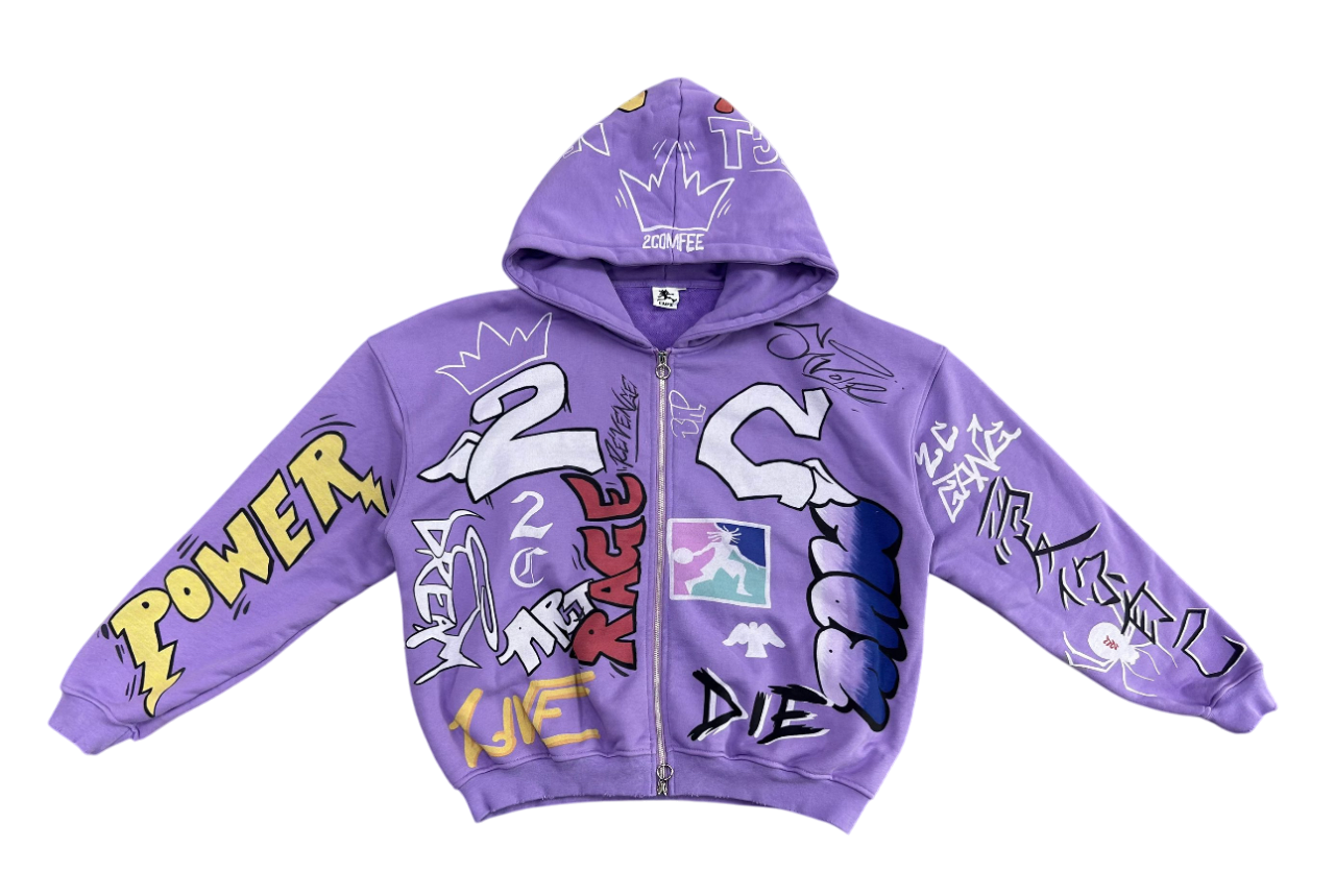 “Purple Reign” Zip-Up Hoodie
