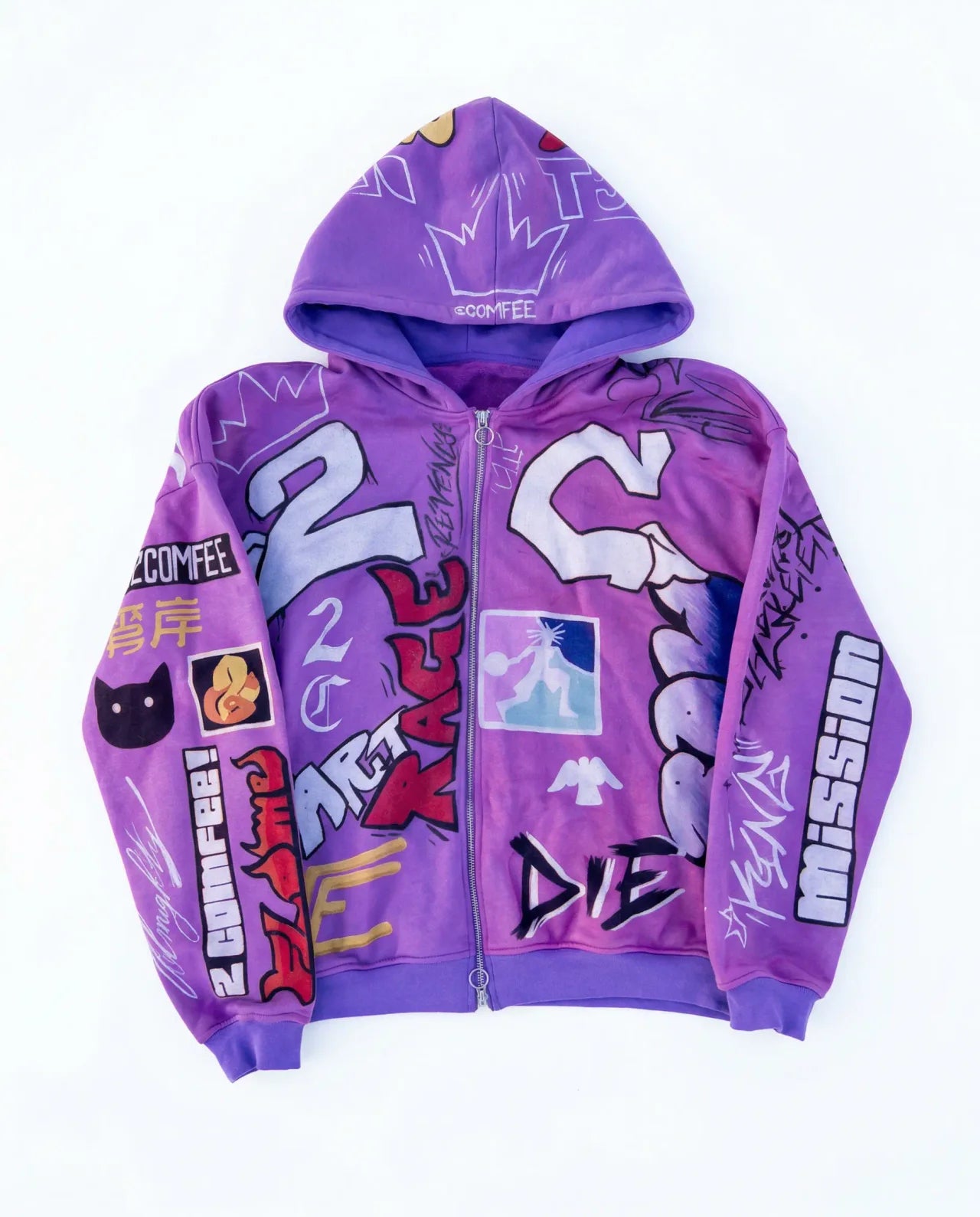 “Purple Reign” Zip-Up Hoodie