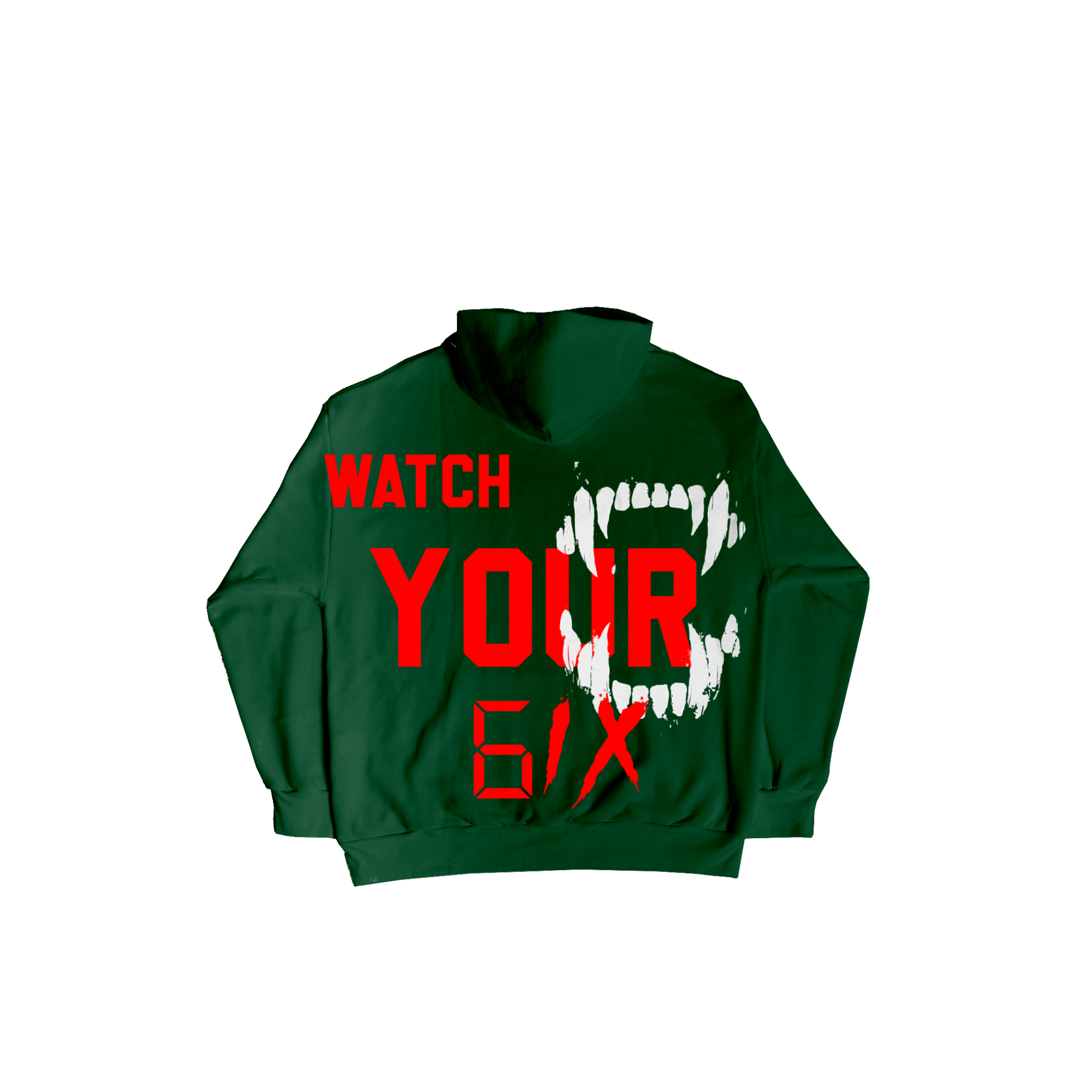 Greed Full Zip Hoodie- Pine Green